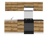 Junona Line kjøkkensett - Delano Eik - 240 cm